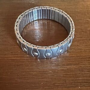 Silver Wearable Tech Bracelet